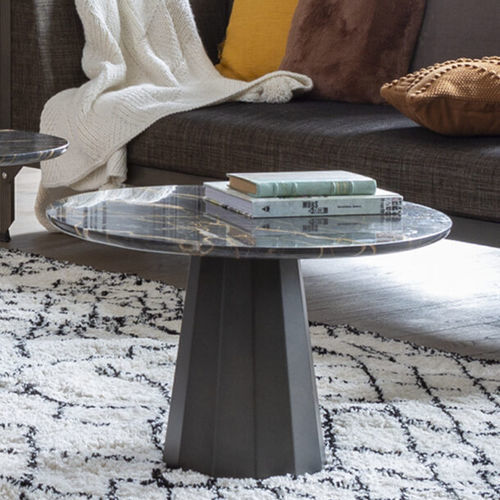 Table basse contemporaine - ANKARA - Matière Grise - en chêne / en acier / en acier inoxydable