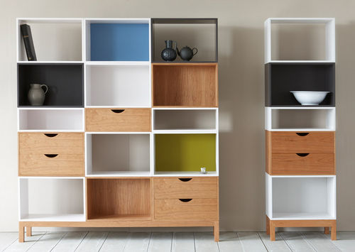 Bibliothèque modulable - VIGO - PINCH - contemporaine / en bois / en bois laqué