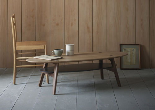 Table basse classique - CLEMENT - PINCH - en bois / ovale / résidentielle