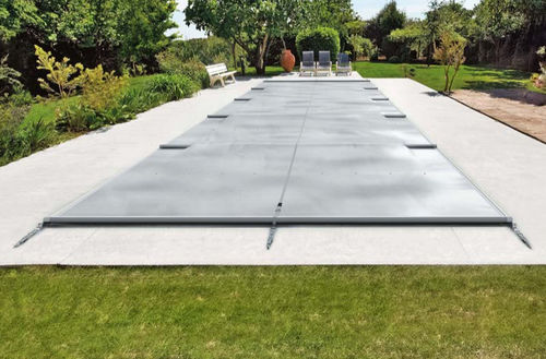 Bâche de piscine à barres - NOVAROLL - Walter Piscine - de sécurité / en aluminium anodisé / pour bassin de jardin