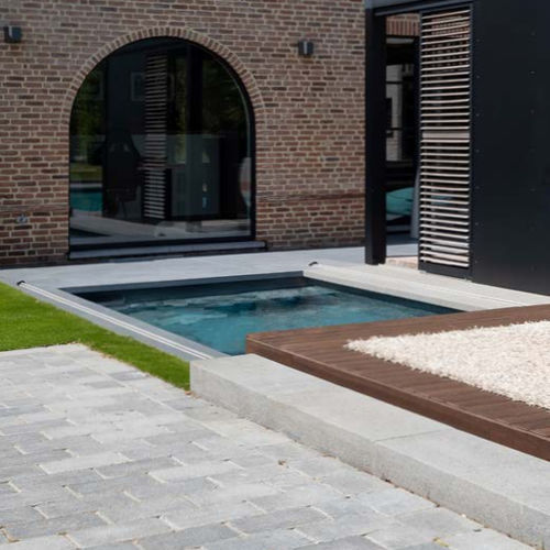 Terrasse mobile automatique - FLAT - Walter Piscine - en aluminium