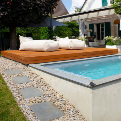 Terrasse mobile automatique - ORIGIN - Walter Piscine - de sécurité / en aluminium