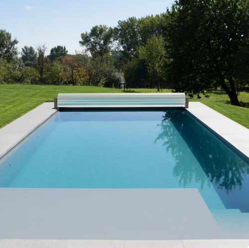 Volet de piscine automatique - ROLL'TOP 100 - Walter Piscine - de sécurité / en aluminium thermolaqué