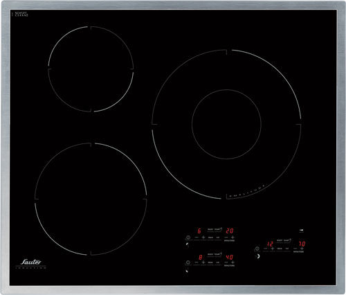 Table de cuisson vitrocéramique - STI864X - Sauter - à induction / 3 foyers / encastrable