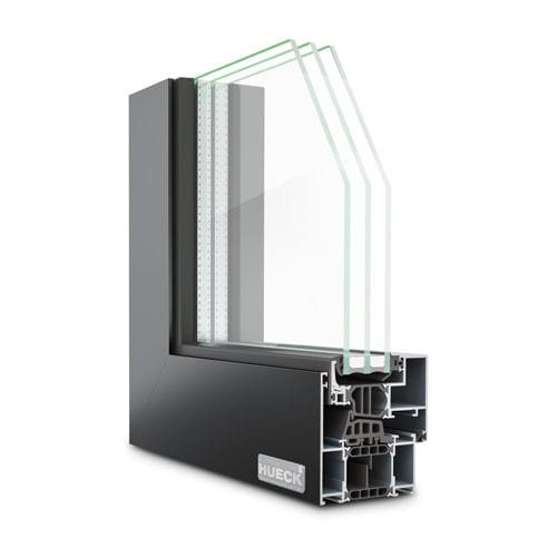 Profilé pour fenêtre en aluminium - LAMBDA WS 075 IS - Hueck System GmbH & Co. KG - à isolation thermique / antieffraction / résistant au vent