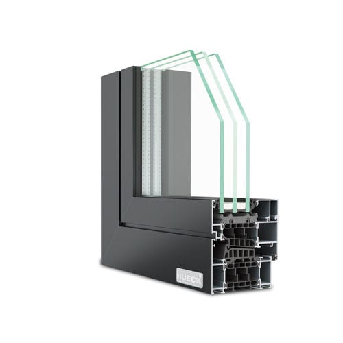 Profilé pour fenêtre en aluminium - LAMBDA WS 090 - Hueck System GmbH & Co. KG - acoustique / à isolation thermique / antieffraction