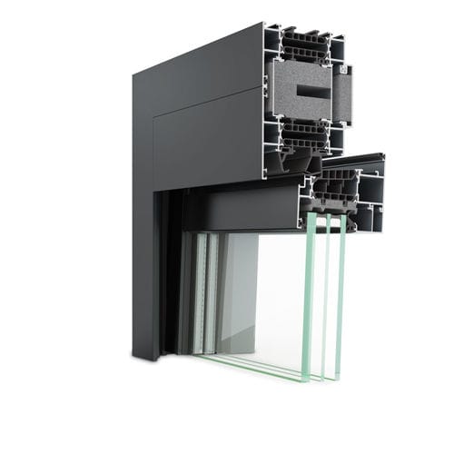 Profilé pour fenêtre en aluminium - LAMBDA WS 090 Silent Air  - Hueck System GmbH & Co. KG - acoustique / à isolation thermique