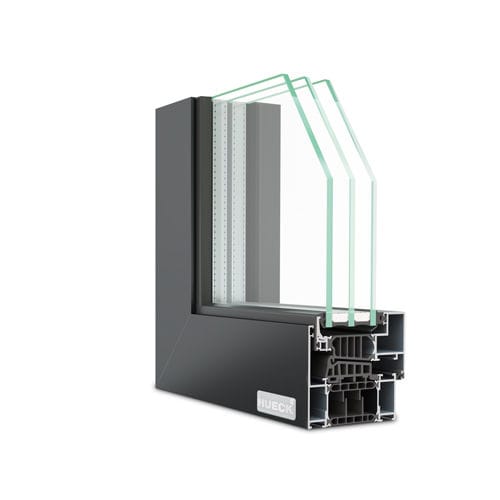Profilé pour fenêtre en aluminium - LAMBDA WS 090 IS - Hueck System GmbH & Co. KG - acoustique / à isolation thermique / antieffraction