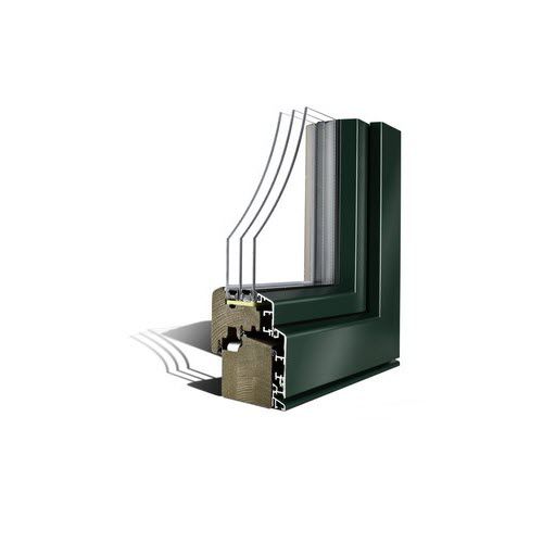 Fenêtre en bois - COMFORT 3 - M SORA - en aluminium / battante / oscillo-coulissante