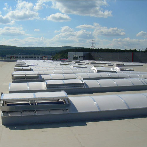 Lanterneau pour toiture-terrasse - ARCH LIGHT BANDS - Akripol d.o.o. - pour toiture inclinée / pour toiture ventilée / pour stade