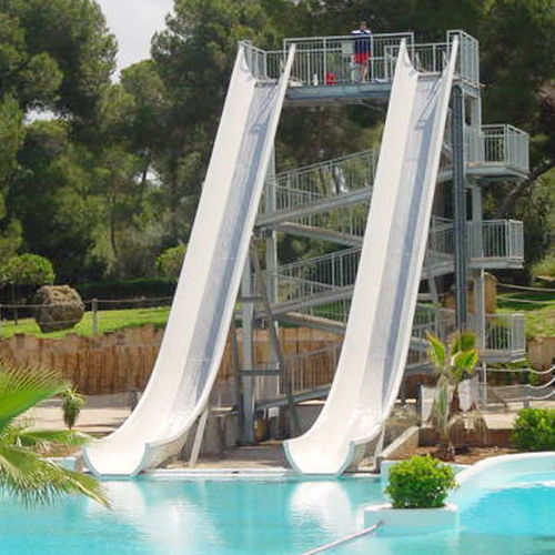 Toboggan droit - AQUA SHUTTLE - Van Egdom - pour parc aquatique / multiple / à grande vitesse