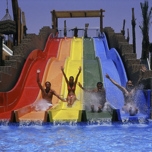 Toboggan droit - SPEED RACER - Van Egdom - tournant / pour parc aquatique / multiple