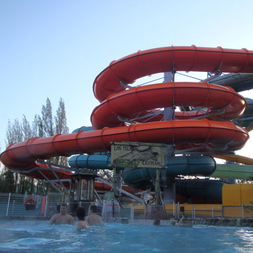 Toboggan tournant - MAGIC OVAL - Van Egdom - pour parc aquatique / multiple / à bouées