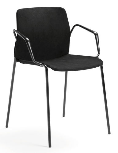 Chaise de restaurant contemporaine - RISTO - mitab - d'intérieur / en tissu / avec piètement en acier
