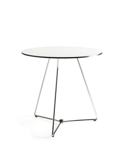 Table contemporaine - HIGHWAY - mitab - en stratifié / ronde / pliante