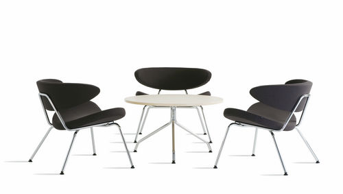Table basse contemporaine - TRIO - mitab - en métal / en chêne / en hêtre