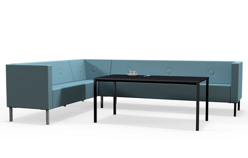 Canapé d'angle - STEREO - mitab - modulable / contemporain / en tissu