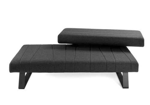 Banquette contemporaine - LOBBY - mitab - en tissu / pour établissement public / noire
