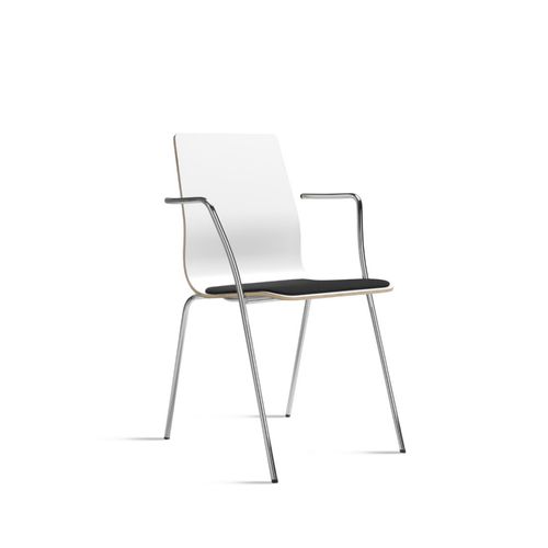 Chaise contemporaine - AMANDA - mitab - d'intérieur / en chêne / en contreplaqué moulé
