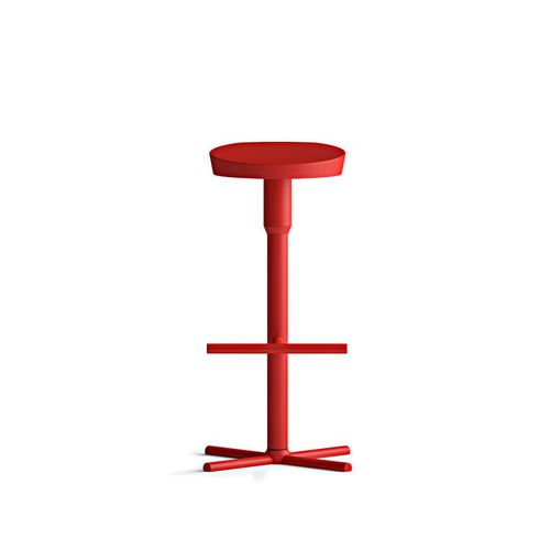 Tabouret de bar contemporain - NUDO - mitab - en bois / pivotant