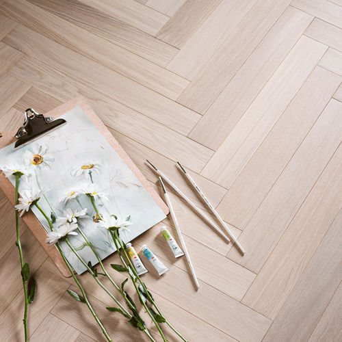 Parquet contrecollé - AQUA WHITE - Coswick Hardwood - en chêne / mat / à coller