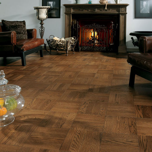 Parquet massif - UNIBLOCK FLOORING : MILK CHOCOLATE - Coswick Hardwood - en chêne / huilé / laqué