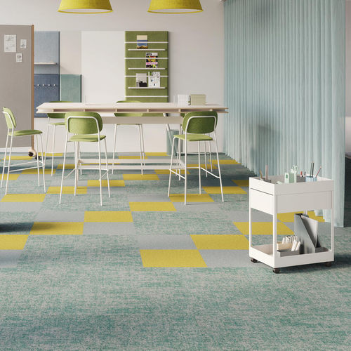 Moquette en dalles - ESSENCE ROOTS - DESSO OFFICE - tuftée / synthétique / contract