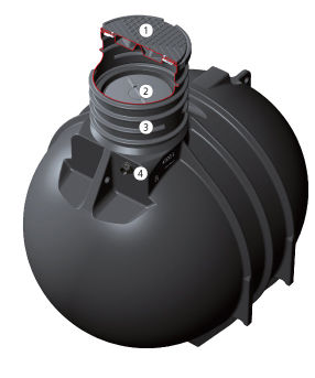Cuve de stockage d'eau - 1500l - 10 000l - Premier Tech - en plastique
