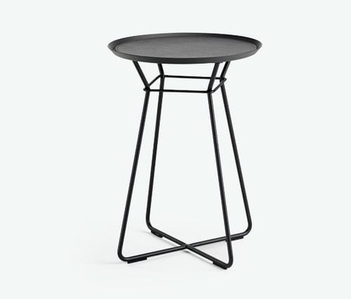Table basse contemporaine - LEYA - FREIFRAU - en métal / ronde / résidentielle