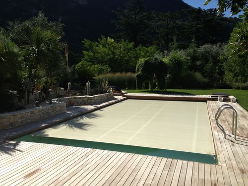 Couverture de piscine automatique - EDILFARE PISCINE - de sécurité