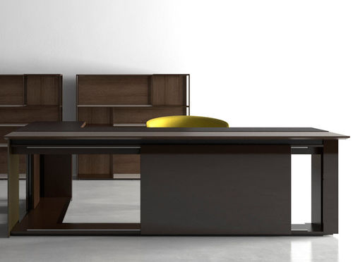 Bureau de direction - EXCLUSIVE - JMM - contemporain / en bois / en aluminium