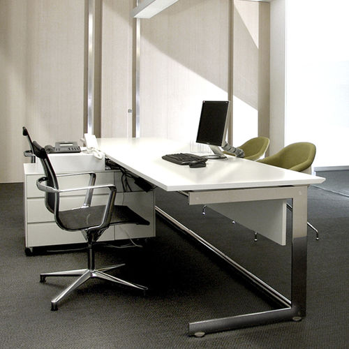 Bureau de direction - KN - JMM - contemporain / en bois / en acier inoxydable