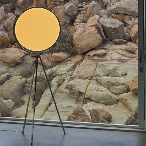 Lampe sur pied - SUPERLOON - FLOS - en aluminium peint / en PMMA / contemporaine