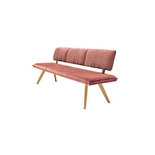 Banquette contemporaine - LISTO - ANREI - Reisinger GmbH - en tissu / avec piètement en chêne / avec piètement en hêtre