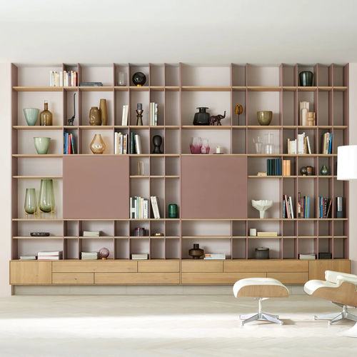Bibliothèque modulable - PURO   - ANREI - Reisinger GmbH - contemporaine / en chêne / en noyer