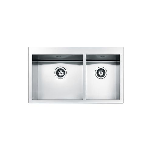 Évier 2 bacs - AMALTHEA : SQ4530I - Apell S.p.A. - sans égouttoir / en inox / encastrable