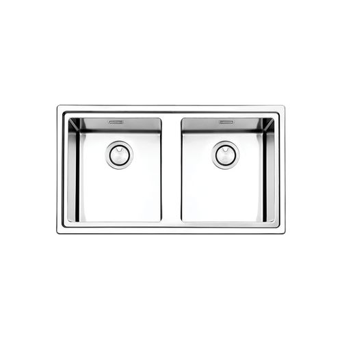 Évier 2 bacs - LINEAR PLUS : LNP862I - Apell S.p.A. - sans égouttoir / en inox / encastrable