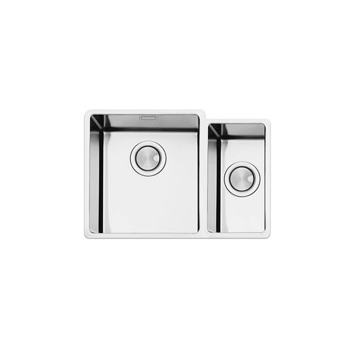 Évier 2 bacs - FERRARA PLUS : FEM3418U - Apell S.p.A. - sans égouttoir / en inox / sous plan