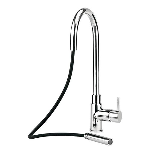 Mitigeur à poser - AP1202SS - Apell S.p.A. - en inox / de cuisine / 1 trou