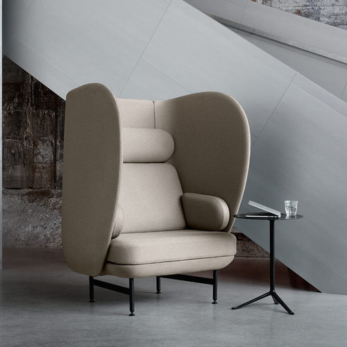 Fauteuil contemporain - PLENUM™ - Fritz Hansen - en tissu / en cuir / à dossier haut