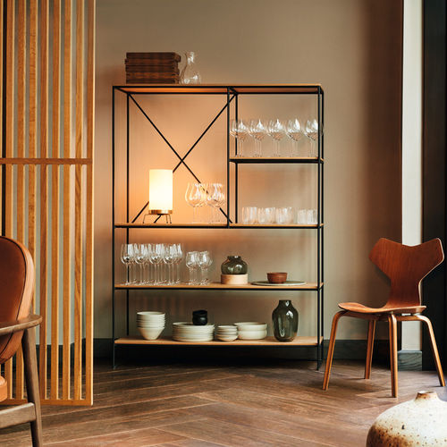 Étagère contemporaine - PLANNER™ - Fritz Hansen - en acier à revêtement par poudre / en placage de bois / en chêne