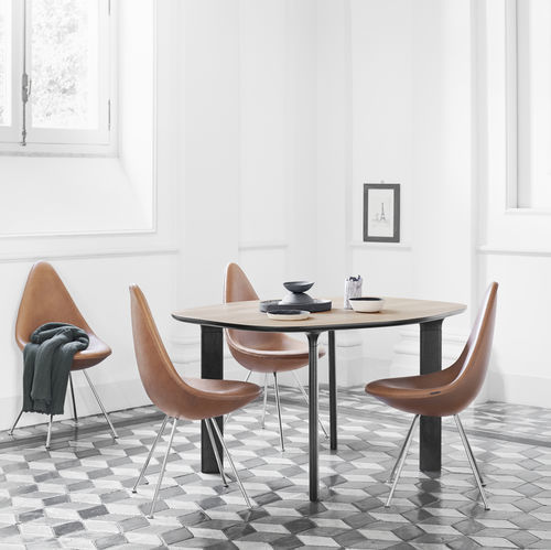 Table à manger contemporaine - ANALOG™ - Fritz Hansen - en chêne / en noyer / en placage de bois