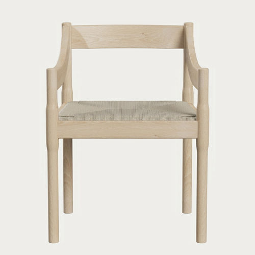 Chaise contemporaine - CARIMATE™ - Fritz Hansen - d'intérieur / en corde / avec piètement en hêtre