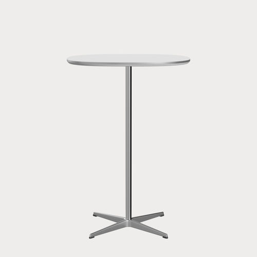 Table mange-debout contemporaine - SUPERCIRCULAR™ - Fritz Hansen - en stratifié / avec piètement en aluminium / ronde