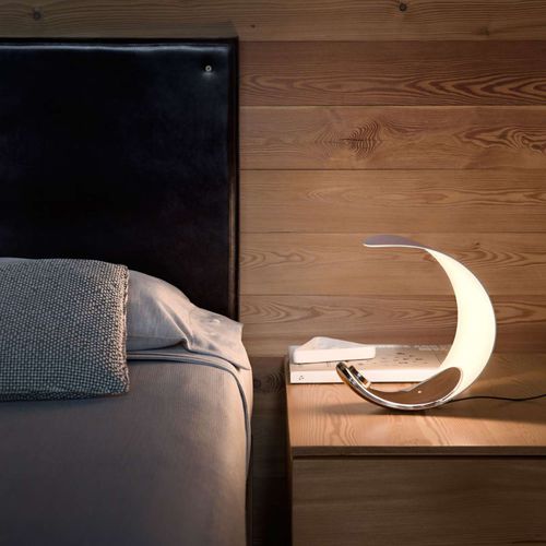 Lampe de table - Curl - LUCEPLAN - en fonte d'aluminium / en technopolymère / design original