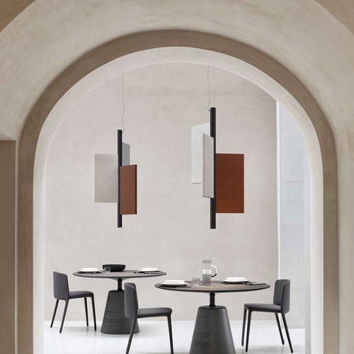 Lampe acoustique - Trypta - LUCEPLAN - suspendue / en aluminium / contemporaine