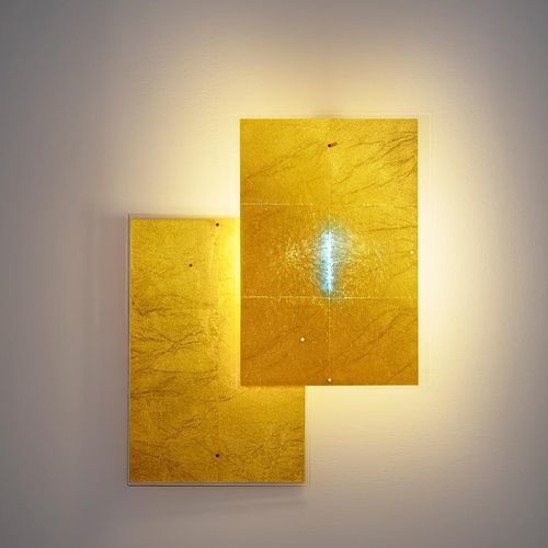 Applique murale contemporaine - 24 Karat Blau Flat - INGO MAURER - d'intérieur / en verre acrylique / en or