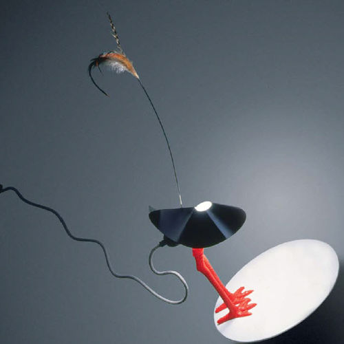 Lampe de table - BIBIBIBI - INGO MAURER - en métal / en porcelaine / en plastique