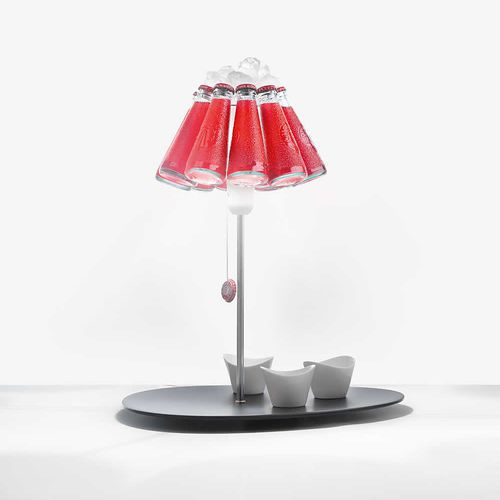 Lampe de table - CAMPARI BAR - INGO MAURER - en métal / en verre / en porcelaine