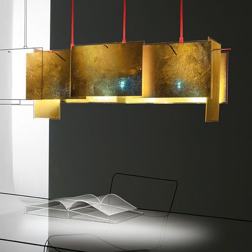 Suspension - 24 KARAT BLAU M - INGO MAURER - en métal / en plastique / design original